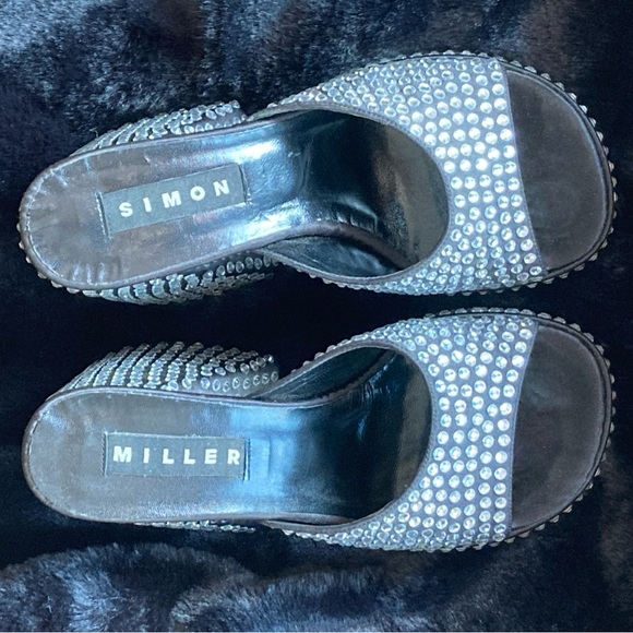 Simon Miller Crystal Slice Platform Mule Sandals - Picture 4 of 16